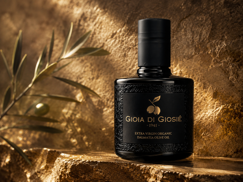 Gioia di Giosié – ekstra djevičansko maslinovo ulje iz rane berbe, boca 250 ml, OPG Dalmato Oro, Šibenik